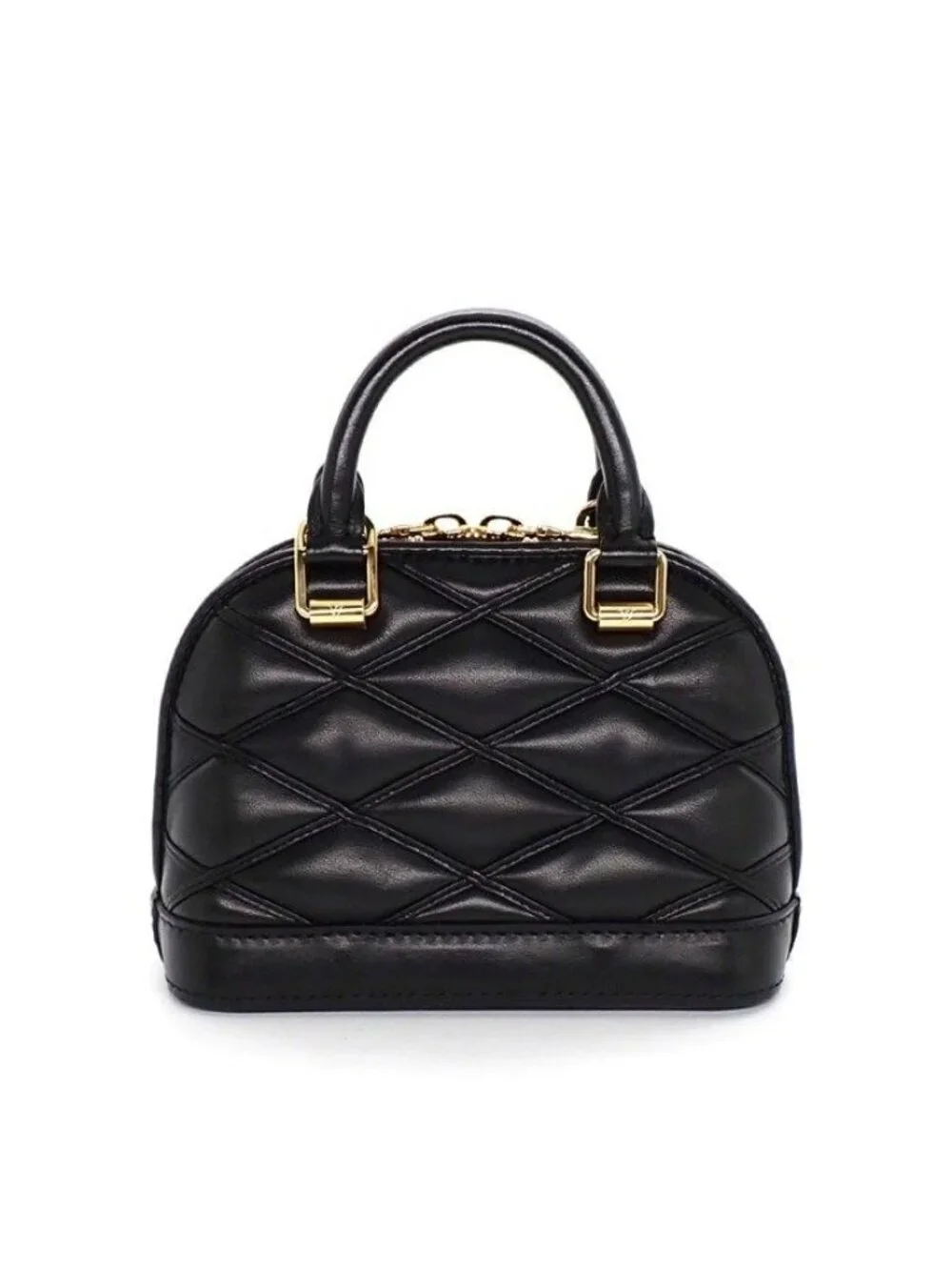 Louis Vuitton Handbag Nano Alma Maltage Black Lambskin Cowhide Leather